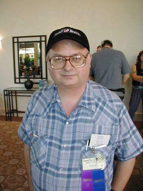  Lee Whiteside at Coppercon 21. AKA - Arthur Dent. Sysop of the Magrathea BBS.
