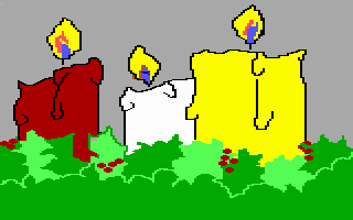 Burning candles