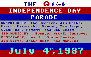 Q-Link Independence Day Parade Title Screen