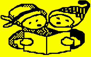 Two children caroling