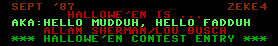 Hallowe'en Is... AKA: Hellow Mudduh, Hello Fudduh (SID)