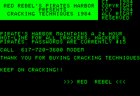 Cracking Techniques 1984