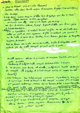 Brouillon sc&eacute;nario