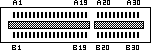 60 pin CNR bus connector layout