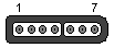 7 pin SNES special female connector layout