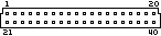 40 pin Toshiba special connector layout