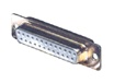 Photo view of 25 pin D-SUB female connector