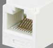 Photo view of 8 pin RJ45 (8P8C) female connector